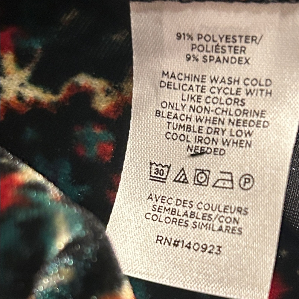 LOFT Elegant Multicolor velvet Patterned Dress NWT - image 15